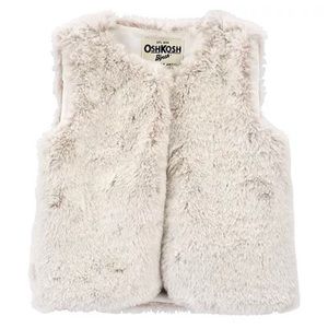 OSH KOSH | faux fur vest
